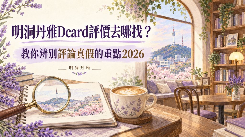 明洞丹雅Dcard評價去哪找？教你辨別評論真假的重點2026 封面插圖
